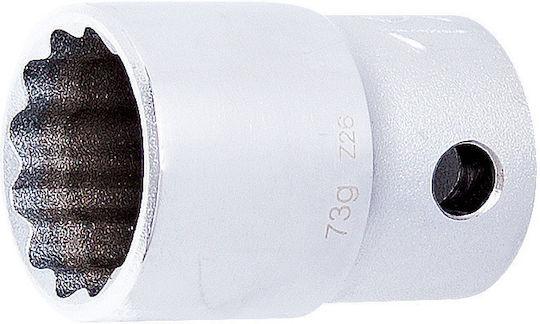 Unior Nuss Mehrzahn mit Vierkant-Antrieb 1/2", 3/4" 1Stück