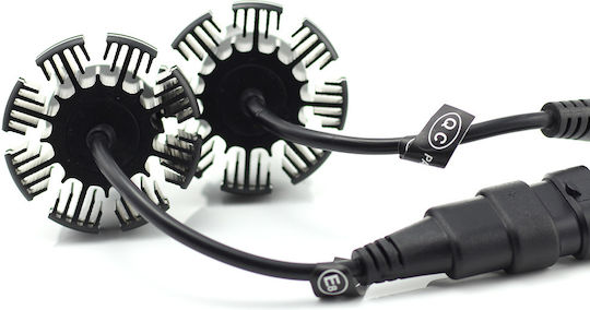 Set 1 9006 Hb4 Led 12-24v 4000 Lm Alb Super Carguard