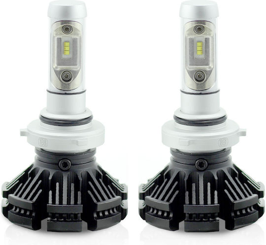 Set 1 9006 Hb4 Led 12-24v 4000 Lm Alb Super Carguard