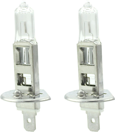Set 1 Set 2 Halogen H1 Bulbs 55w +50% Intensity Long Life Carguard