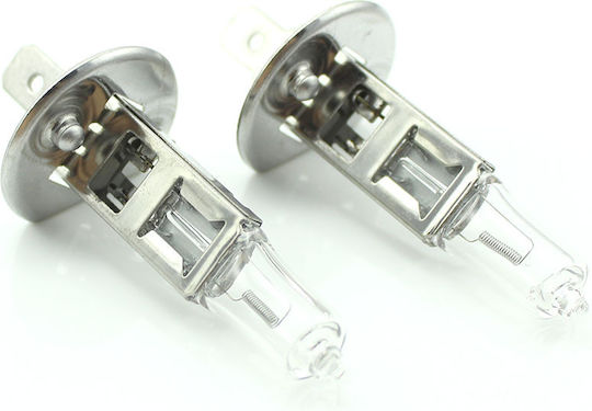 Set 1 Set 2 Halogen H1 Bulbs 55w +50% Intensity Long Life Carguard
