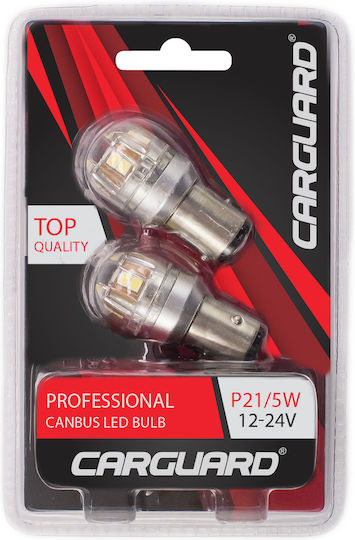Auxiliary Led Car Bulb P21/5w 12-24v Canbus Carguard