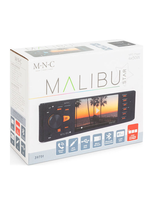 Мултимедийна Основна Единица Malibu Star 1 Din 4 X 50 W Bt Mp3 Aux Sd Usb