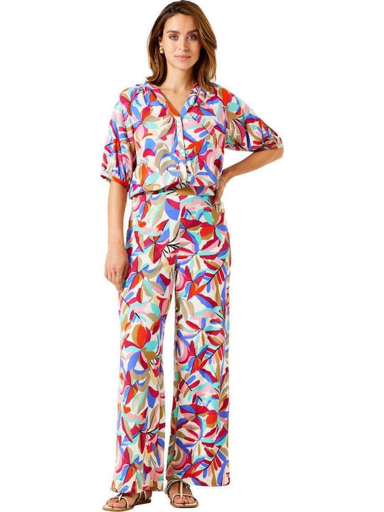 Kurzärmelig Damen Hemd Blue