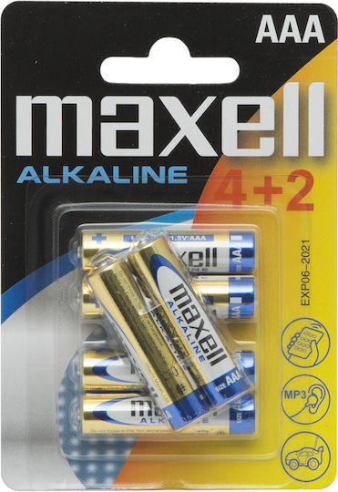 Aaa-lr03 Alkaline Batteries 4+2/blister