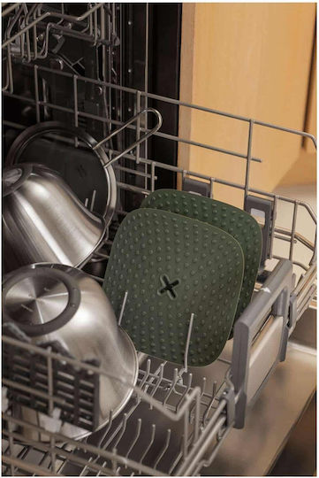 Pot Holders-Bases Set 2 Pieces Silicone Green Tools 530625 18cm Steel Eva Solo Silicone Plastic