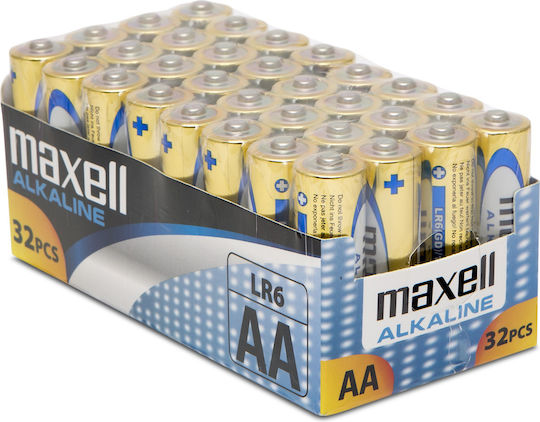 Алкални батерии AA – LR06, опаковка от 32 броя