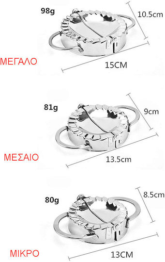 Fantasyday Ravioli Tools Stainless Steel Practical Set 3 Molds Different Sizes Ideal for Making Ravioli Pasta Calzone Pastry Tools