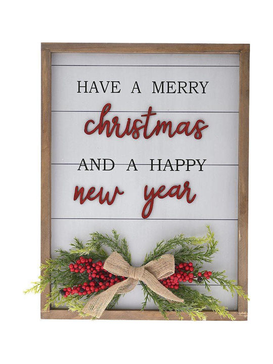 Iliadis Christmas Wooden Figure Sign Height 36cm