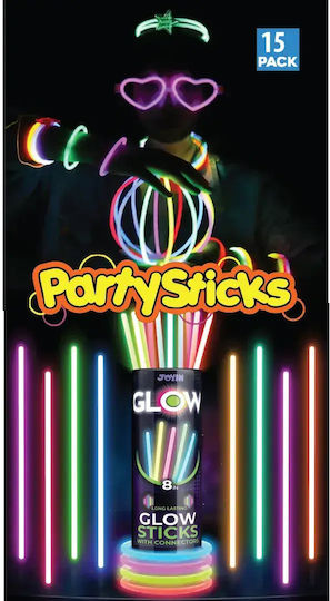 Chippo Glow Partyzubehör Set 504873-2 2x15 Stück 20cm Mehrfarbig