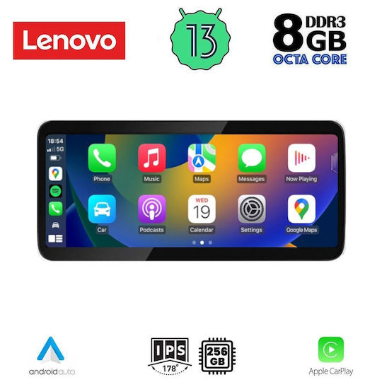 Lenovo Car Audio System for BMW Series 3 / F30 2012-2017 (Bluetooth/USB/WiFi/GPS/Apple-Carplay/Android-Auto) with Touch Screen 10.33"
