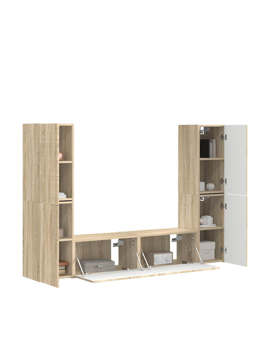 Living Room TV Unit with Lighting Sonoma Oak L30xW31xH60cm
