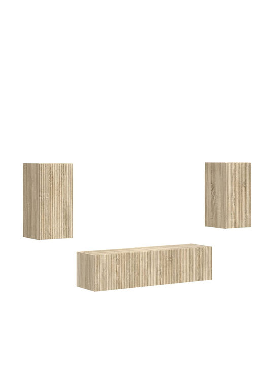 Living Room TV Unit with Lighting Sonoma Oak L30xW31xH60cm
