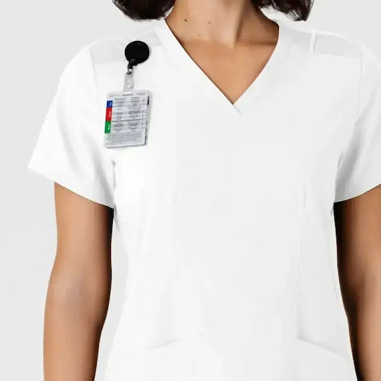 WonderWink Femei Bluză medicală Alb