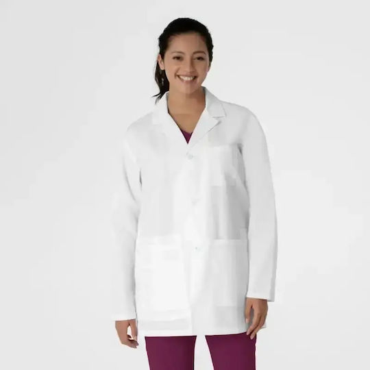 WonderWink Unisex Ιατρική Ρόμπα Λευκή