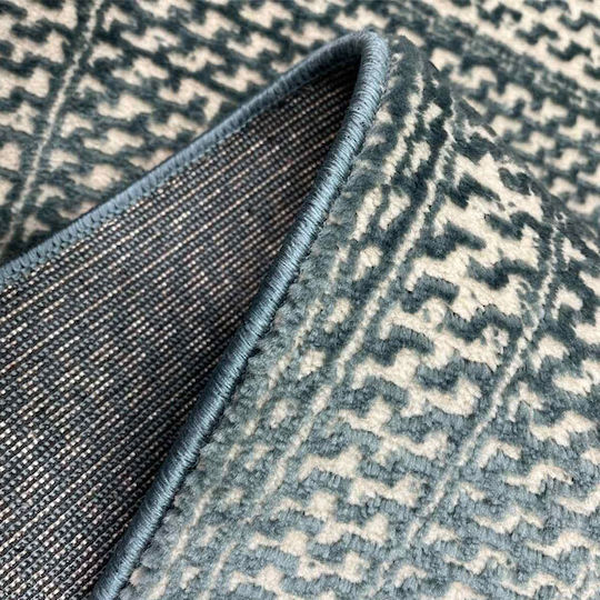 SpitiBazaar Сет Съвременни Спалня килими Grey Pattern SB-2044 3бр