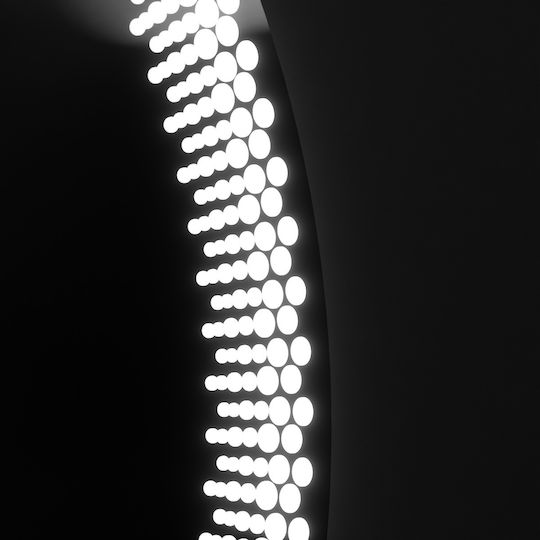 Alista Home Кръгло Банско Огледало LED Touch 60x60см Прозрачен