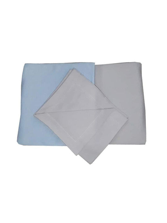Beboulino Baby Bettlaken Hellblau 100x180cm
