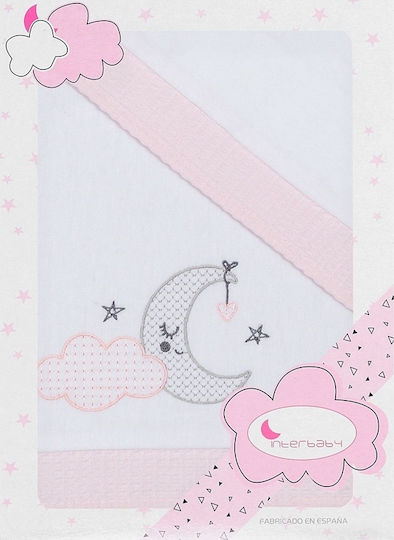 Interbaby Oso Blanco Set Baby Bettlaken Für Krippe Flanell 60x120cm 3Stück