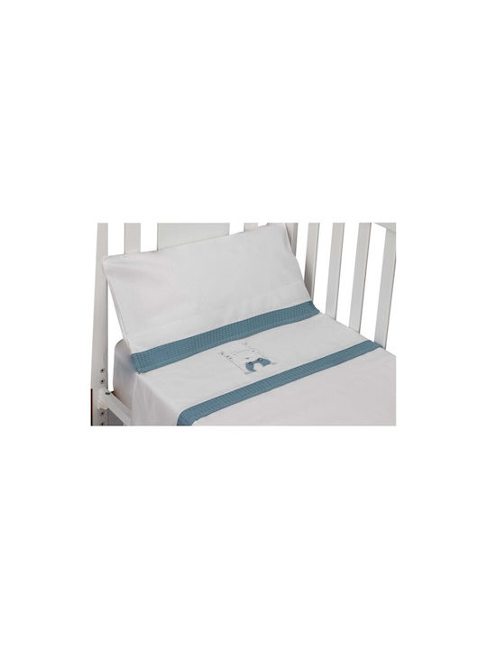 Interbaby Swing Seturi de cearșafuri pentru bebeluși Pentru Patut Bumbac Albastru Petrol 115x175buc 3buc