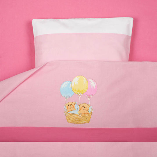 Mother Baby Fitted Set with Balloons 70x140cm