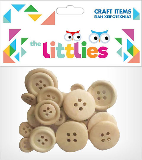 The Littlies Holz Buttons 25Stück