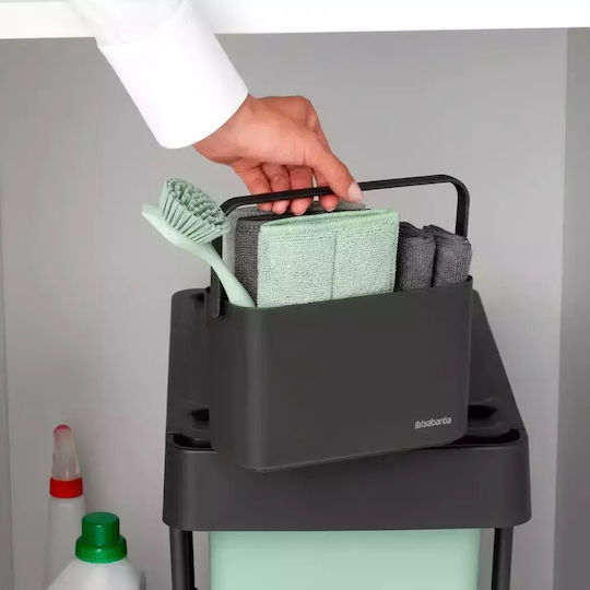 Brabantia Set Curățare Brabantia Sinkside 8 Bucăți Gri Închis