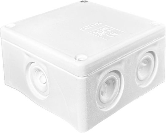 Elvhx Elbox Ηλεκτρολογικό Κουτί Εξωτερικής Τοποθέτησης Διακλάδωσης IP54 σε Γκρι Χρώμα 25τμχ
