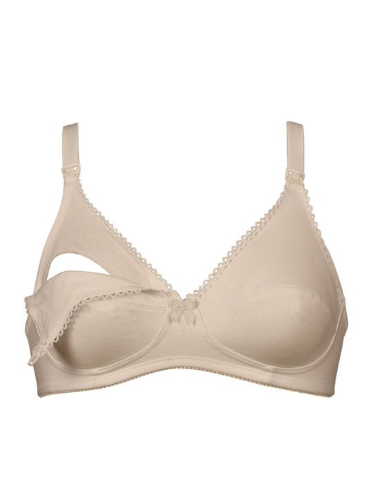 Naturana Bumbac Sutien de maternitate și alăptare cu Clips Bej Naturana Bumbac Sutien de maternitate și alăptare cu Clips Bej