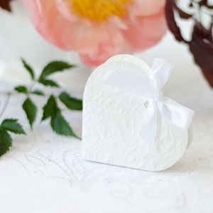 PartyDeco Hârtie Cutie pentru Bomboane Alb CB0100367 10buc