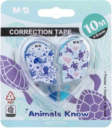 M&G Correction Tape Blue (Μiscellaneous Designs) 1pcs