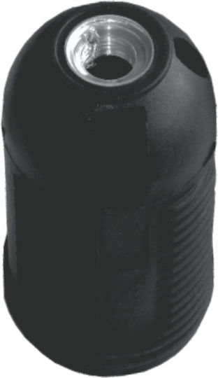 Elvhx Power Socket with Socket E27 in Black color Set 1pcs EL427532