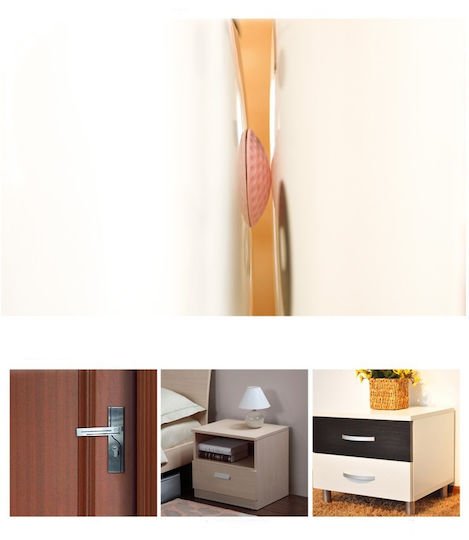 Tampoane De Ușă Cu Autocolant 50x50mm 4 Bucăți