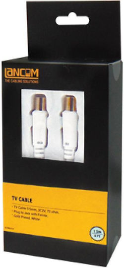Lancom Καλώδιο Κεραίας Coax male - Coax female Λευκό 1.5m (02.006.0129) 5τμχ
