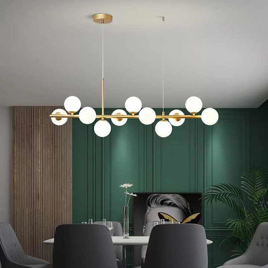Alista Home Reglabil Lustră Auriu pentru 11 Becuri G9