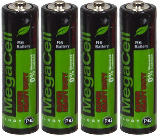 Megacell Zink-Batterien Zink AA 1.5V 4Stück