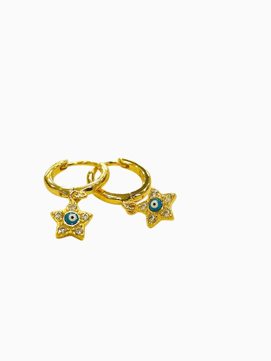 Cercei Argint Placat Cu Aur Zircon Argintiu 925 Pentru Femei
