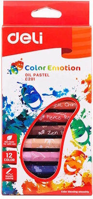 Deli Ölpastelle Color Emotion Oil Pastels 12Farben