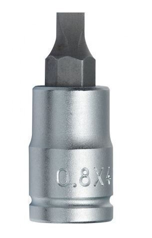 7187sl-1/4'' 1/4'' Steckschlüssel Kopf 0.8x4.0 Flacher Schraubendreher Profil Kronus