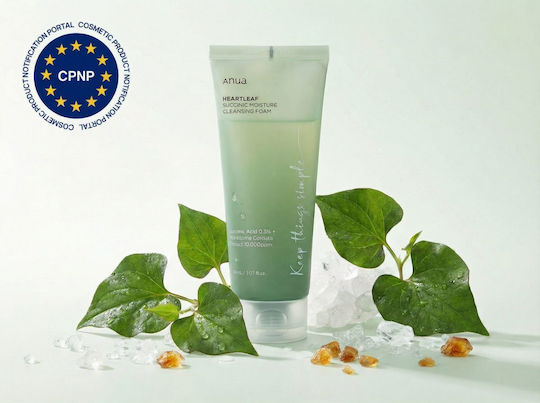 Anua Heartleaf Succinic Moisture Spumă Față & Ochi 150ml
