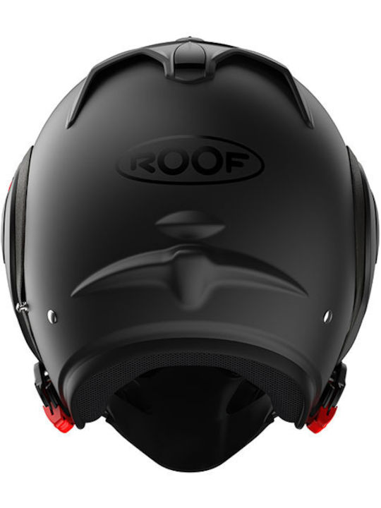 Roof Boxer Alpha Black Matt Motorcycle Helmet Flip-Up ECE 22.06