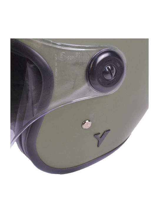ByCity The City Matt Green Motorcycle Helmet Jet ECE 22.06 with Sunvisor