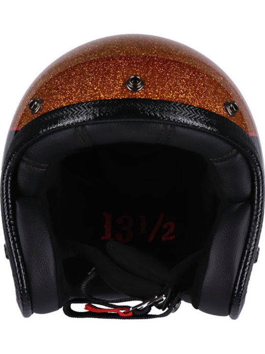 13 1/2 Magazine Skull Bucket Superior metal flake Κράνος Μηχανής Jet ECE 22.06