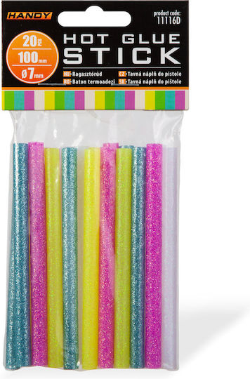 Hot Melt Glue Stick 7 X 100 Mm Fluorescent Color 10 Pcs Pack