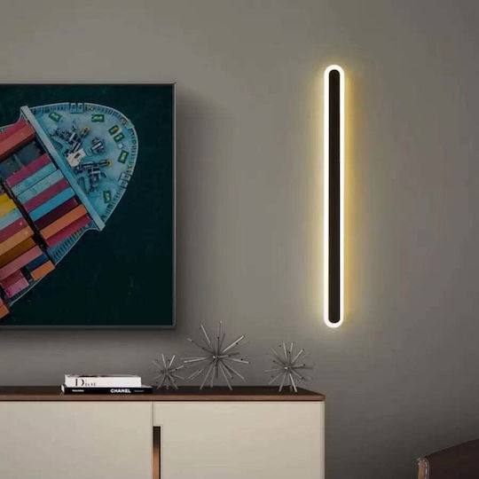 Caspian 15w Black Led Wall Light