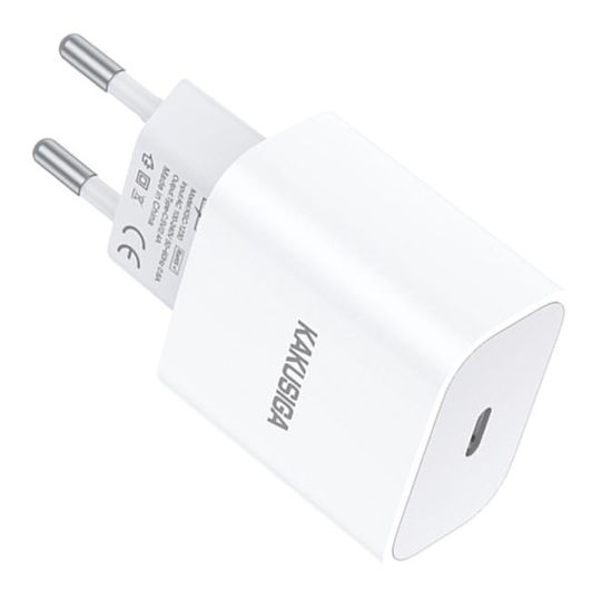 Kakusiga Φορτιστής Χωρίς Καλώδιο με Θύρα USB-C 14W Λευκός (KSC-1230)