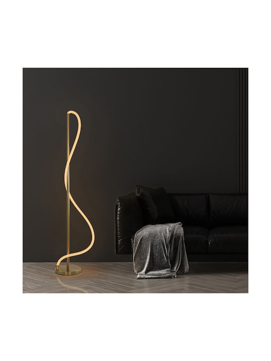 kelvo Glow LED Φωτιστικό Δαπέδου Υ160εκ. Χρυσό