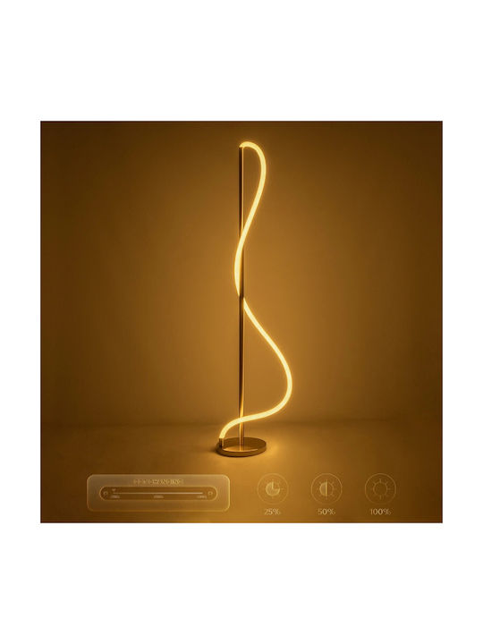 kelvo Glow LED Floor Lamp H160xW45cm. with Adjustable White Light 3000lm Gold