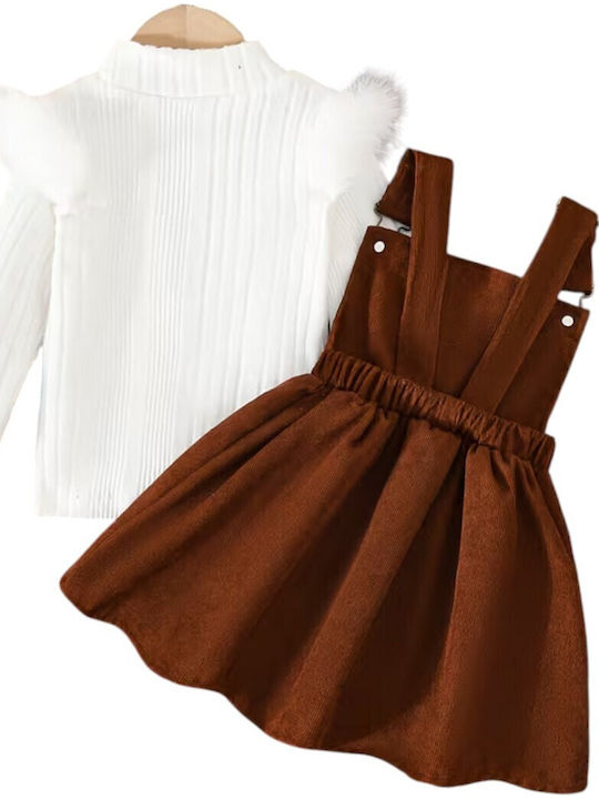 Kinderkleid Langärmelig Braun