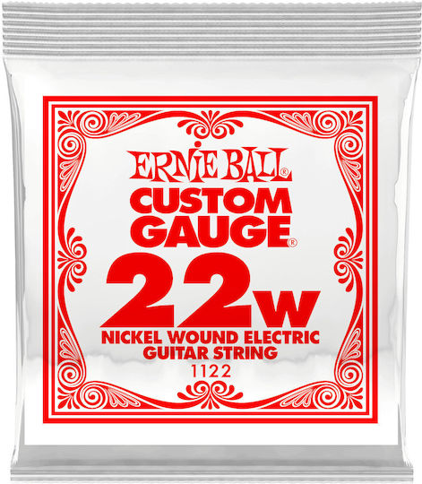 Ernie Ball Single Nickel Wound String 22" for Lute Ball End